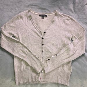 Light grey button up cardigan
